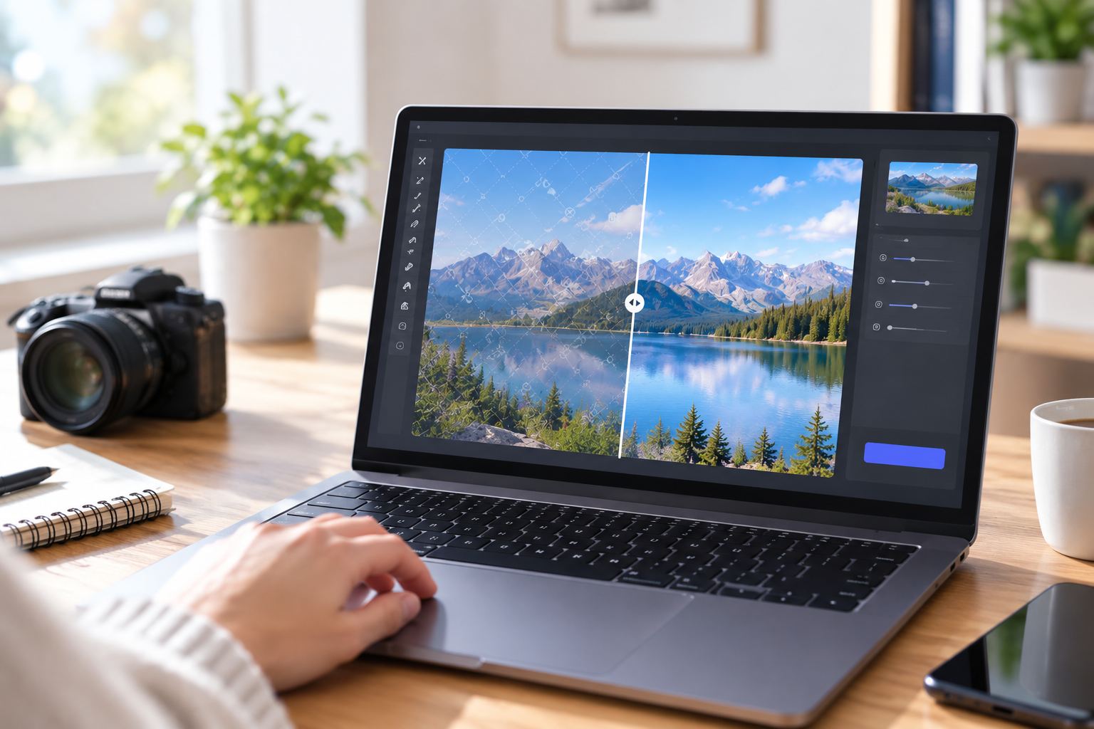 AI watermark removal process for cleaning unwanted marks from an image