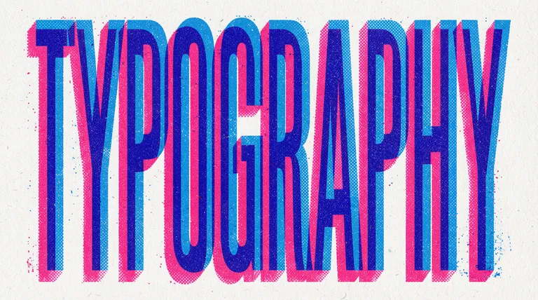 Make graphic designs with text