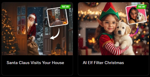 Santa Claus Visits Your House AI Elf Filter Christmas