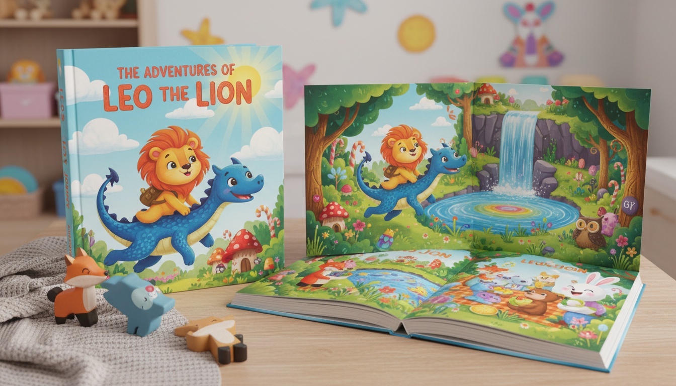 AI-generated children’s picture book cover illustration