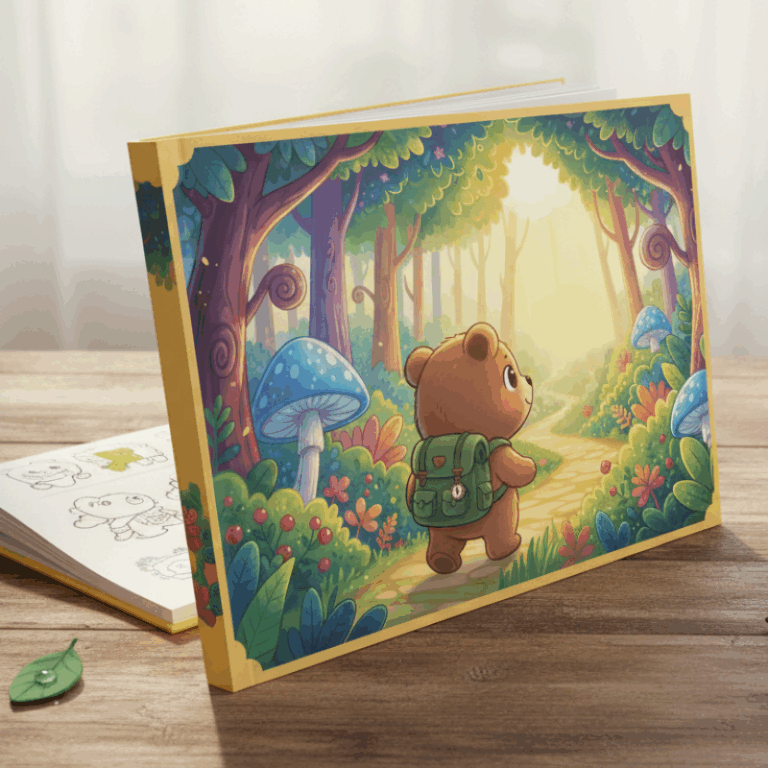 Cartoon Children’s Book Cover Generated by AI Book Cover Generator