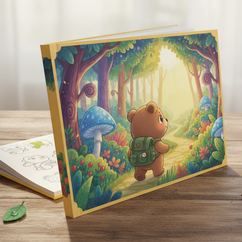 Cartoon Children’s Book Cover Generated by AI Book Cover Generator
