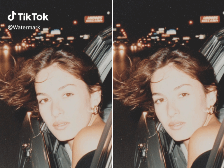 comparison picture of with and without watermark