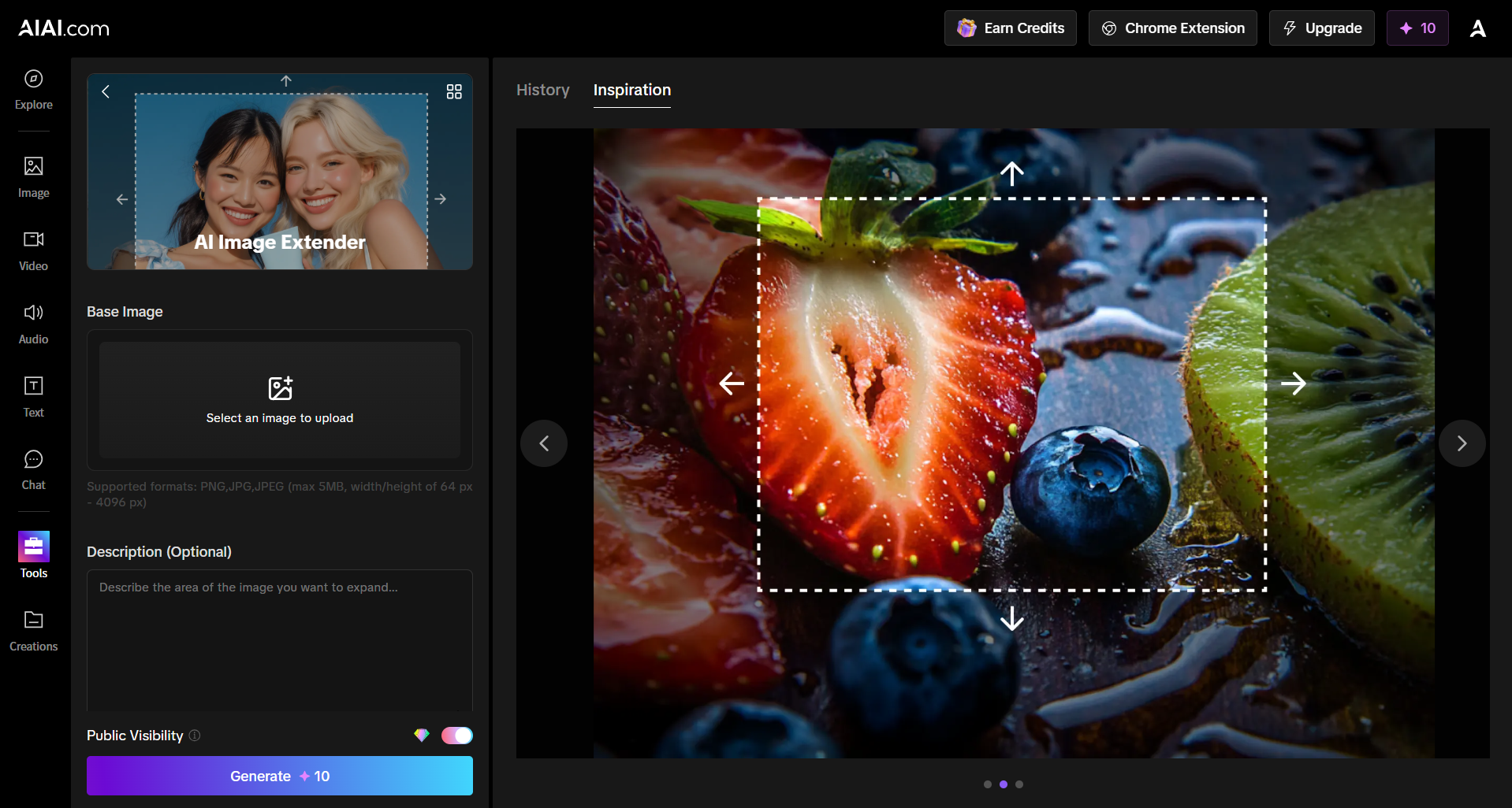 ai image extender on AIAI