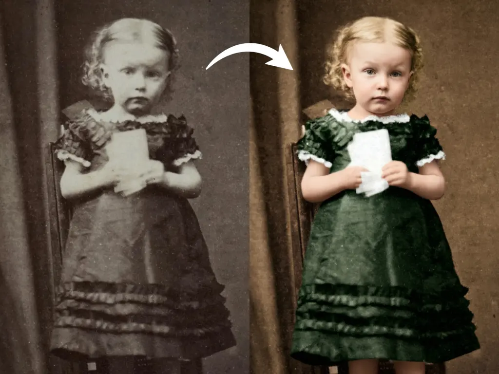 ai photo restoration demonstration
