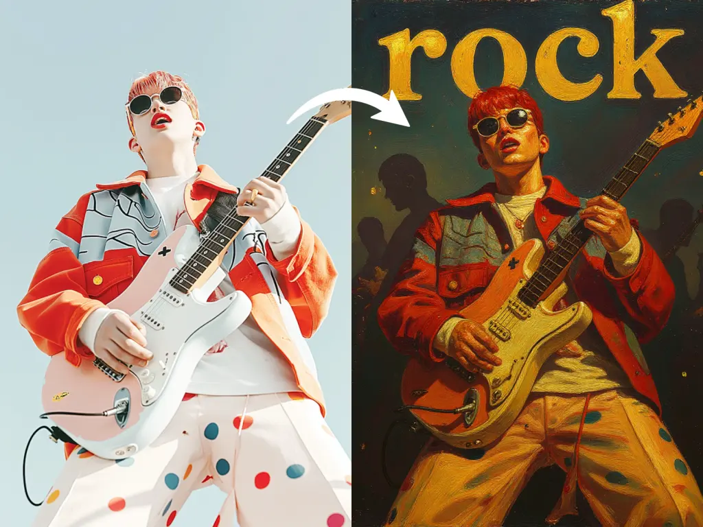 ai generated album art - rock