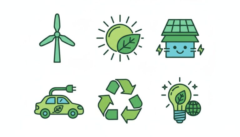 Green Energy, AI generated clip art