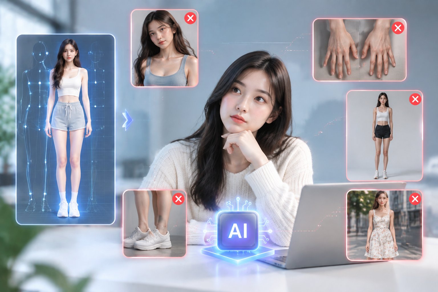 Common challenges of creating realistic AI body images